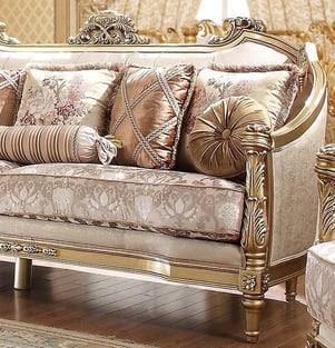 Order Beige, Gold Finish Homey Design  HD-2019-2PC Living Room now