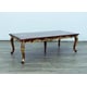 Luxury Rosewood & Emerald LUXOR Dining Table Set 9 Pcs EUROPEAN FURNITURE