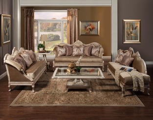 Buy Gold, Silver, Pearl Homey Design  Living Room 