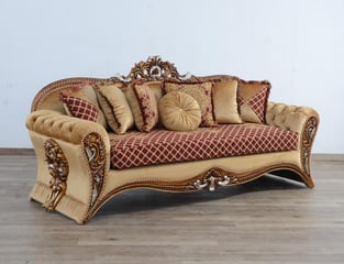 Living Room  Gold, Red European Furniture image