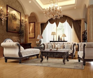 Living Room  Beige, Brown Homey Design  image