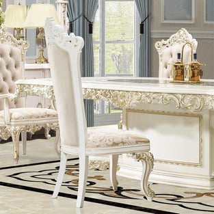 Buy Gold, Antique White Homey Design  Dining Room 