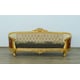 Imperial Luxury Black & Gold LUXOR Sofa Set 4Ps EUROPEAN FURNITURE Solid Wood