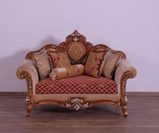 Buy Gold, Silver, Red European Furniture Living Room 