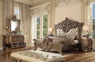 Buy Golden Brown Homey Design  Bedroom 