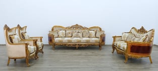 Buy Beige, Gold, Antique European Furniture Living Room 