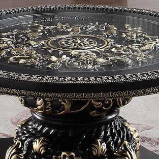 Order Gold, Black Homey Design  HD-C328B-SET3 Accent Tables now