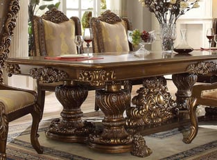 Dining Room  Gold Finish, Walnut Homey Design  photo