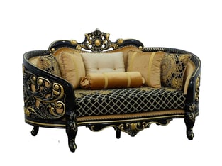 Gold, Antique, Black European Furniture 30019-S-Set-7 Living Room interior