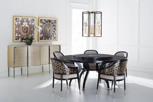 Dining Room  Gold, Black, Ebony Caracole image