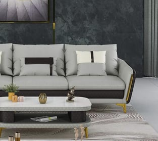 Buy Gray, Chocolate European Furniture Living Room 