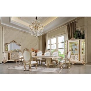 Buy now White, Gold Homey Design  HD-DIN9093-SET-9PC