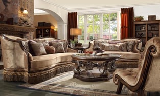 Living Room  Mahogany, Beige Homey Design  image