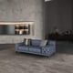 Gray Italian Leather Sofa Set 3Pcs Contemporary PICASSO EUROPEAN FURNITURE