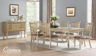 Order Gold Cosmos Furniture 2025GOZOR-Set-2 Dining Room now