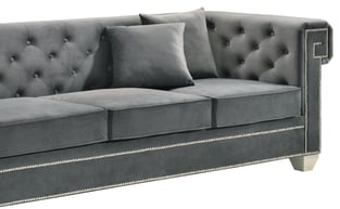 Gray Cosmos Furniture Clover Gray-Set-2 Living Room interior