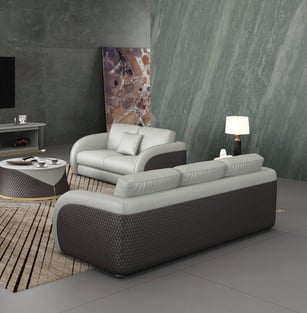 Living Room  Chocolate, Light Grey European Furniture image