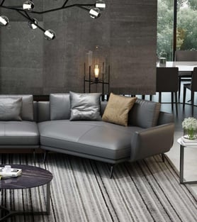 Buy Gray, Smoked European Furniture Living Room 