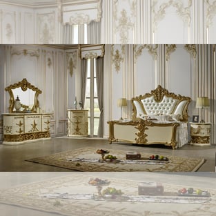 Bedroom  White, Gold Homey Design  image