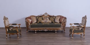 Gold, Sand, Black European Furniture 35552-Set-3 Living Room interior