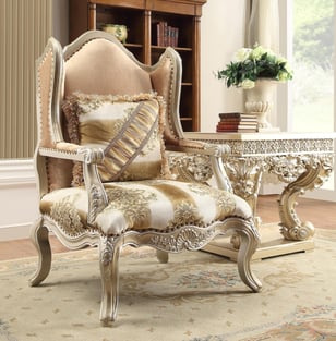 Order Beige, Silver Homey Design  HD-820-SSET3 Living Room now