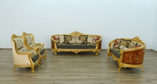 Living Room  Mahogany, Beige, Gold, Antique, Black, Ebony European Furniture image