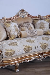 Buy Gold, Sand European Furniture Living Room 