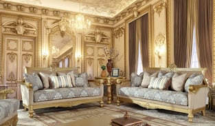 Buy Beige, Gold Homey Design  Living Room 