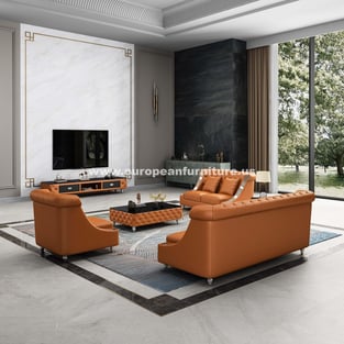 Living Room  Cognac European Furniture photo