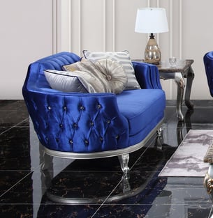 Silver, Blue Cosmos Furniture Skylar-Sofa Living Room interior