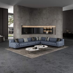 Living Room  Gray European Furniture photo