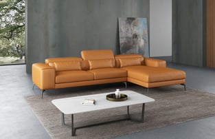 Cognac European Furniture EF-12556R-3RHF Living Room interior