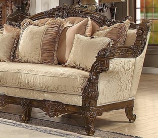 Brown, Gold, Antique Homey Design  HD-1609-Set-2 Living Room interior