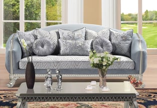 Living Room  Silver, Gray Cosmos Furniture image