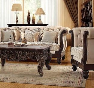 Buy Beige, Brown Homey Design  Living Room 