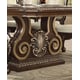 Cherry & Gold Carved Wood Rectangle Dining Table Traditional Homey Design HD-8013 