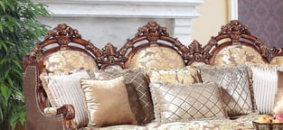 Order Golden Beige, Sand Homey Design  HD-520-SLC-SET-3 Living Room now