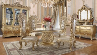 Dining Room  Gold Homey Design  image