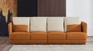 Living Room  Brown, Orange European Furniture image