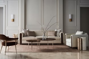 Living Room  Brown, Cream Caracole image