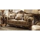 Met Ant Gold & Perfect Brown Sofa Set 5Pcs w/End Tables Traditional Homey Design HD-506 