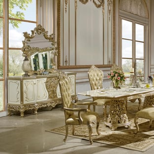 Buy Beige, Gold Homey Design  Dining Room 