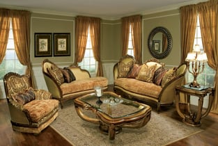 Beige, Bronze, Gold Benneti Benetti's-Felisa Living Room interior