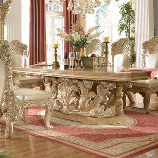 Dining Room  Golden Beige, Antique Silver Homey Design  photo