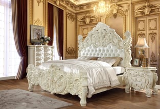 Buy White, Gold Homey Design  Bedroom 