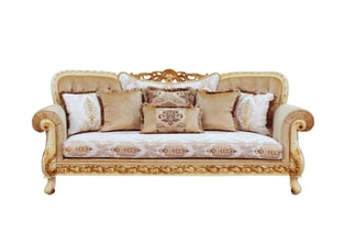 Buy Gold, Sand, Off-White European Furniture Living Room 