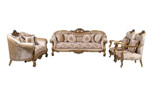 Living Room  Beige, Bronze, Gold European Furniture image