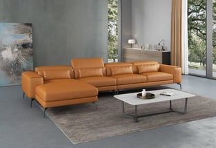 Cognac European Furniture EF-12556L-4LHF Living Room interior