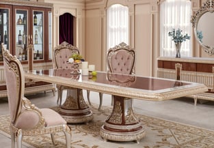 Dining Room  Beige, Gold Homey Design  photo