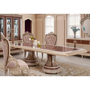 Dining Room  Beige, Gold Homey Design  photo